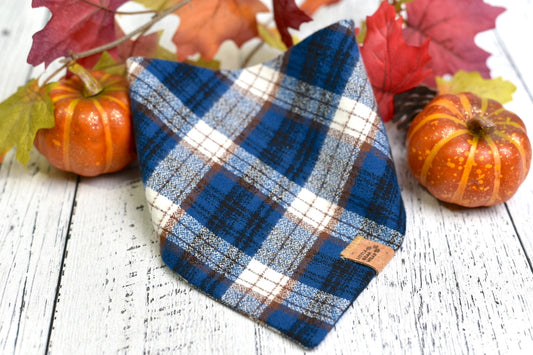 Dixon Denim Plaid Bandana