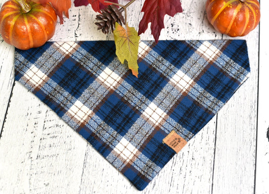 Dixon Denim Plaid Bandana