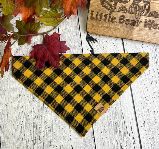 Aspen Acorn Plaid Bandana