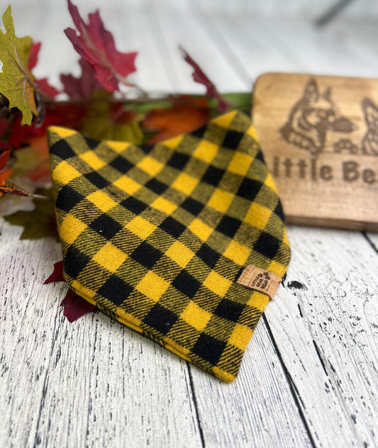 Aspen Acorn Plaid Bandana