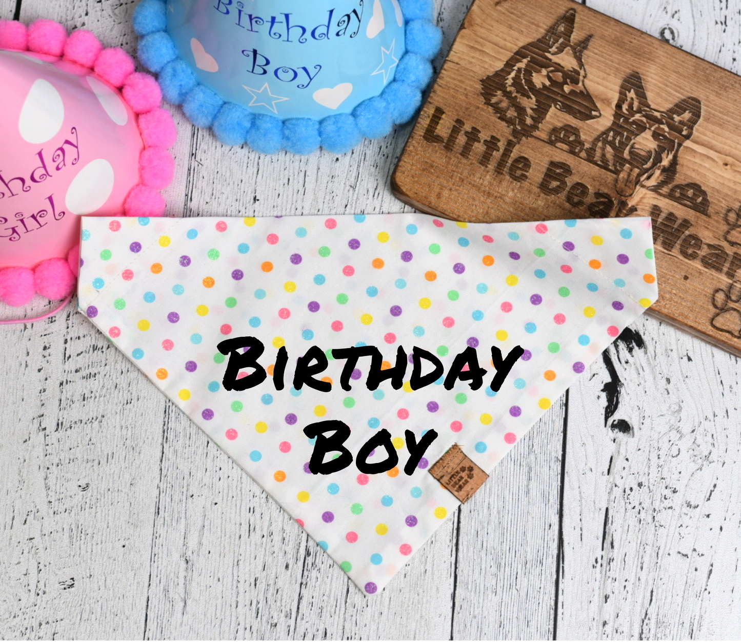 Birthday Boy Confetti Bandana