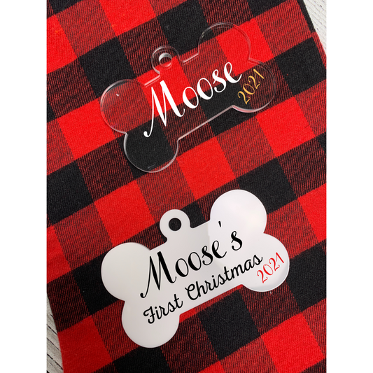 Custom Dog Christmas Ornament