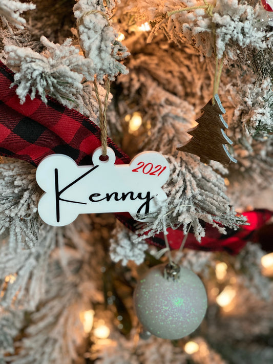 Custom Dog Christmas Ornament