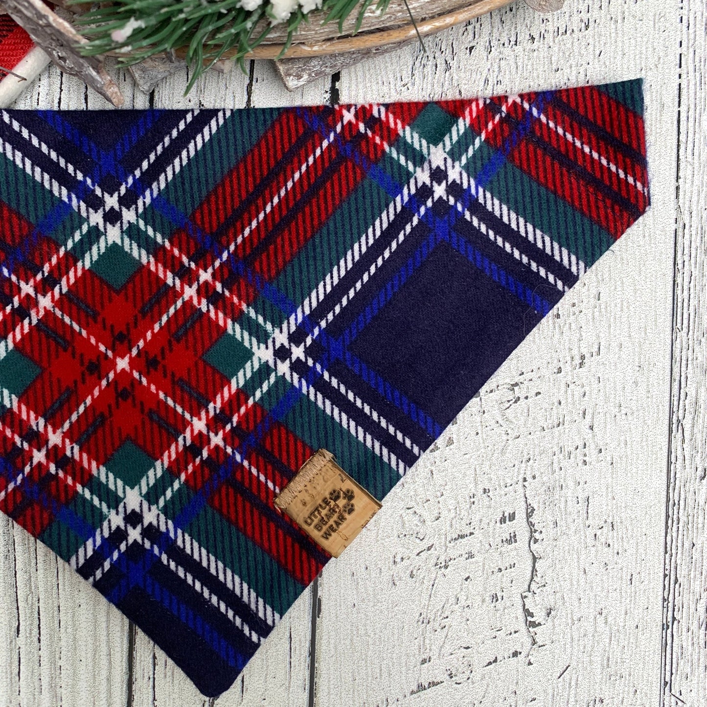 Sam Snowy Plaid Bandana