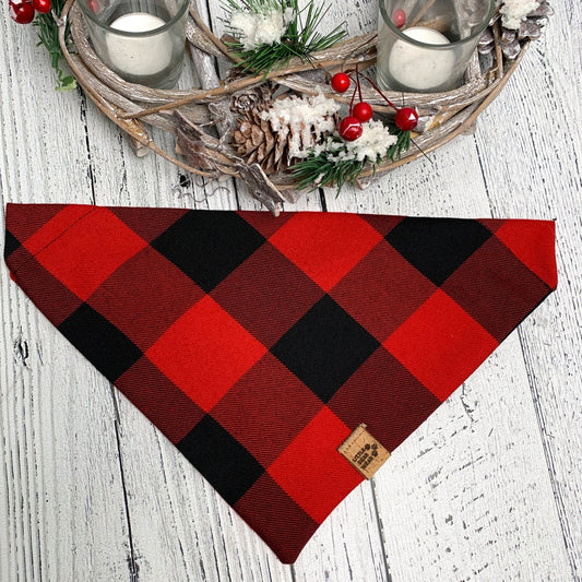 Moose Buffalo Plaid Bandana