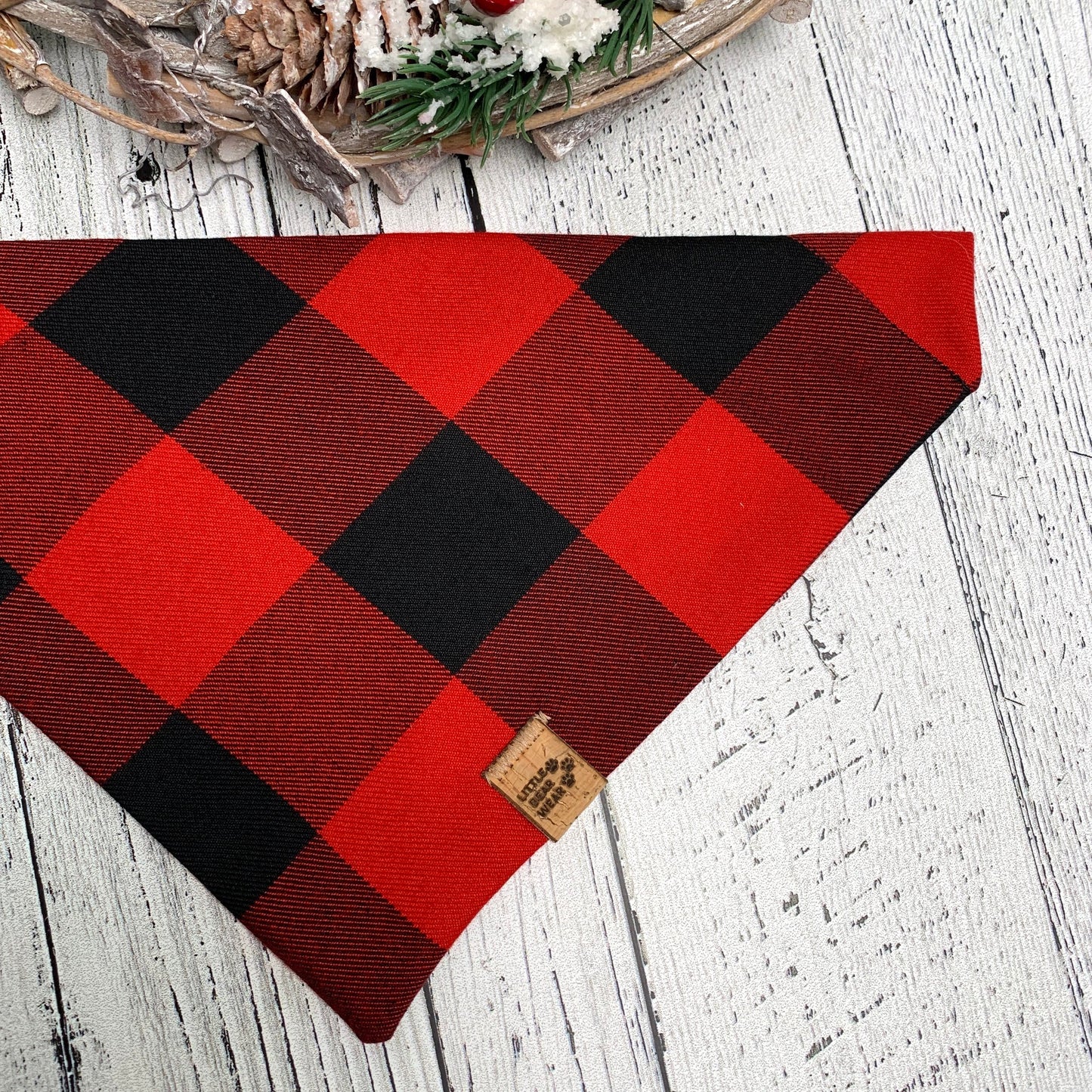 Moose Buffalo Plaid Bandana