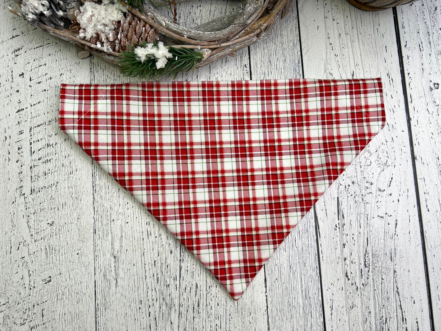 Parker Peppermint Plaid Bandana