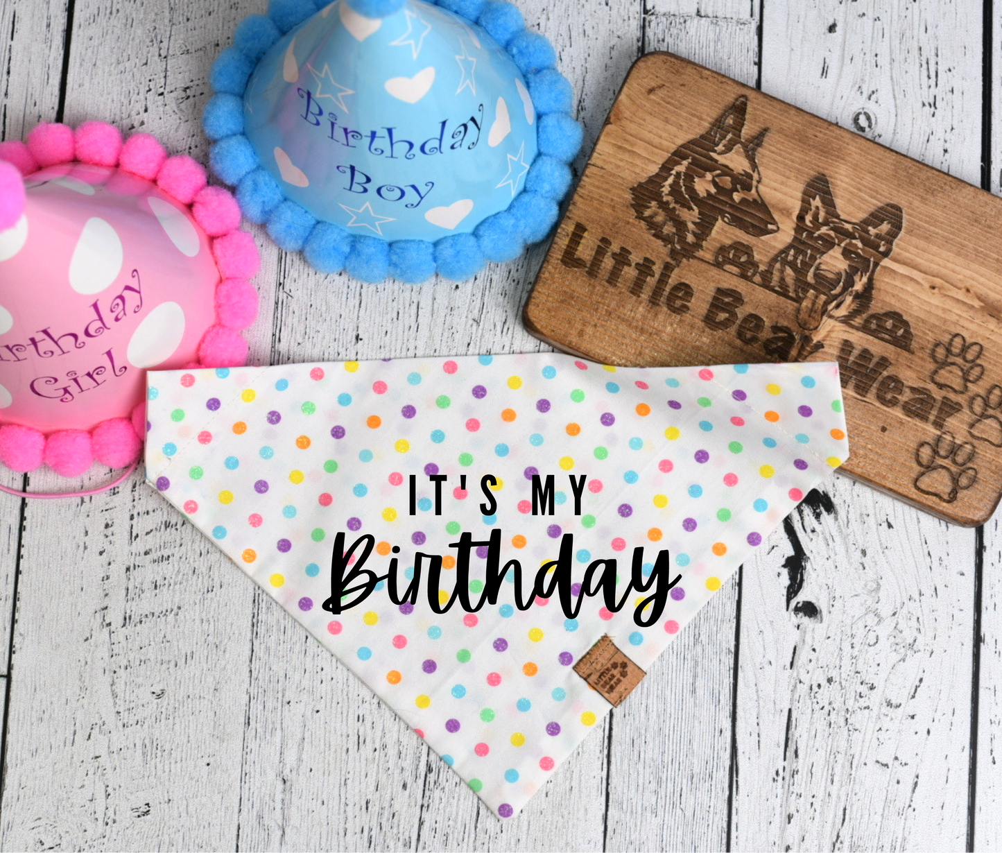 It's My Birthday Confetti Bandana