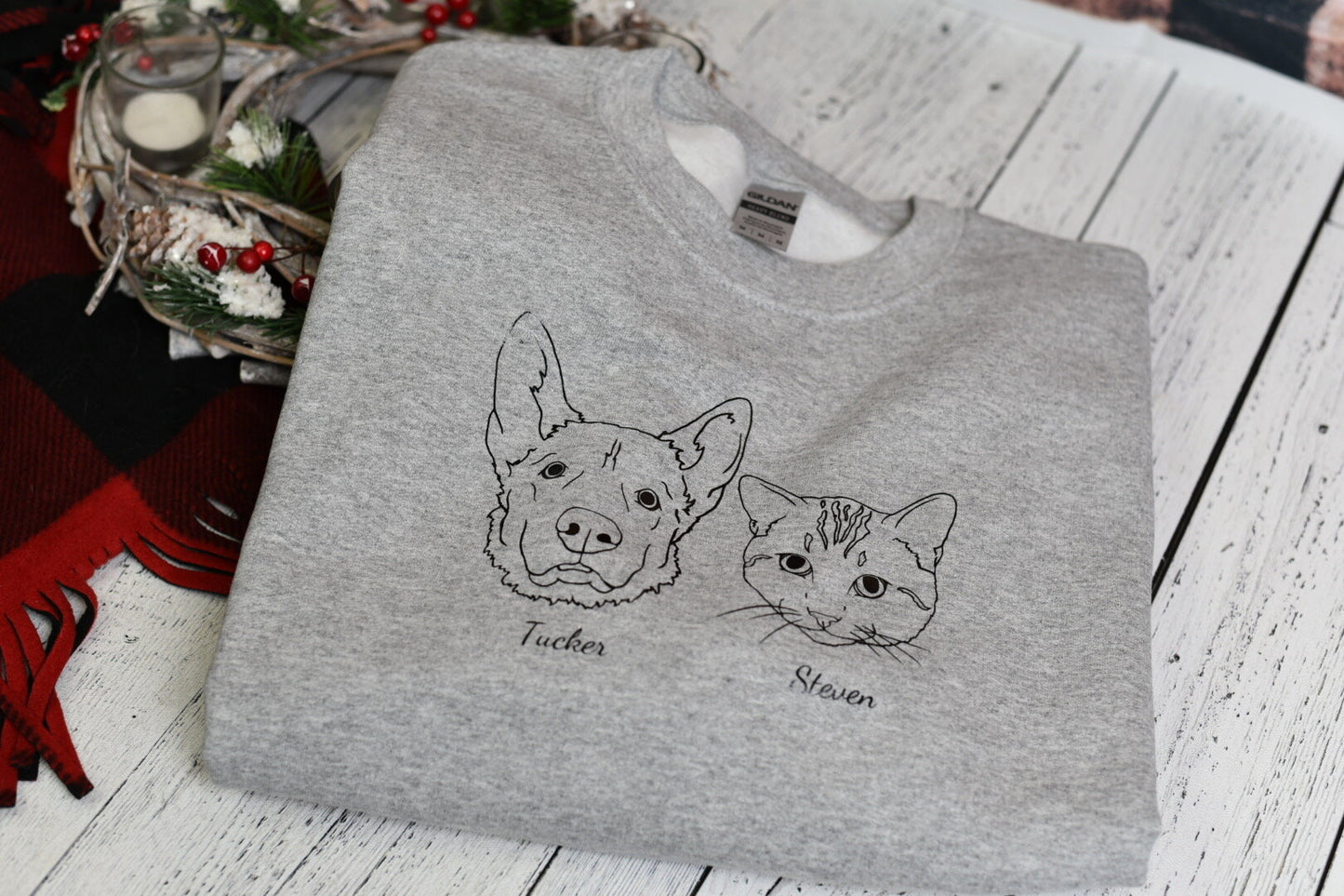 Unisex Pet Portrait Sweater Crewneck