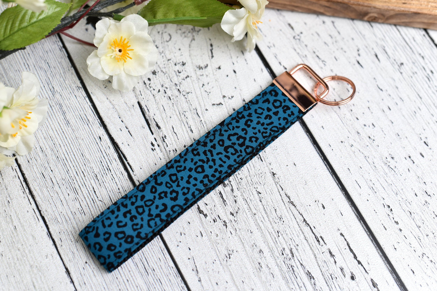 Kona Royal Leopard Keychain Wristlet