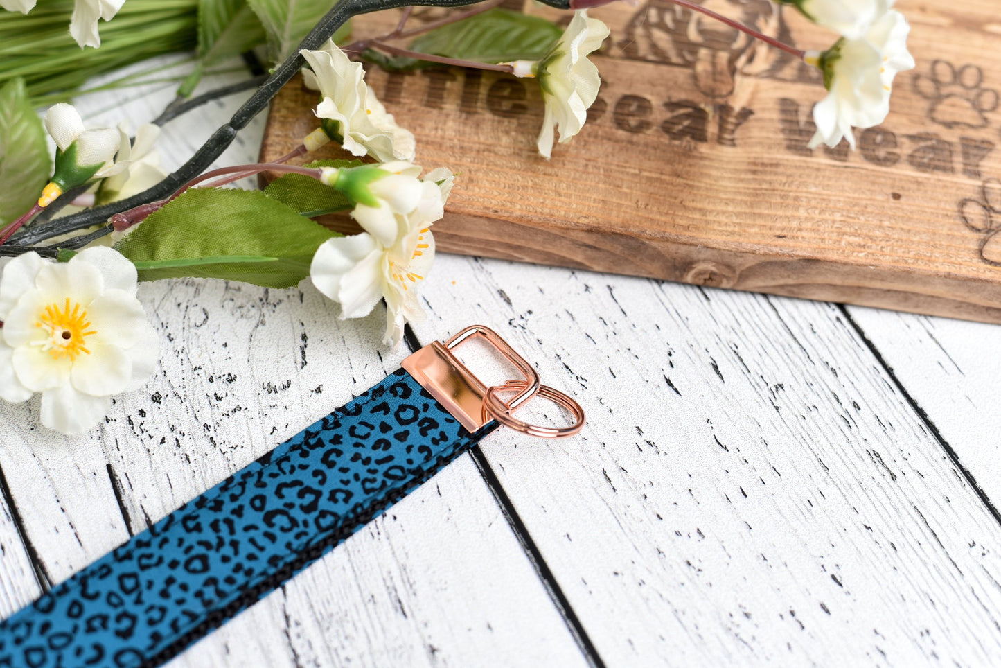 Kona Royal Leopard Keychain Wristlet