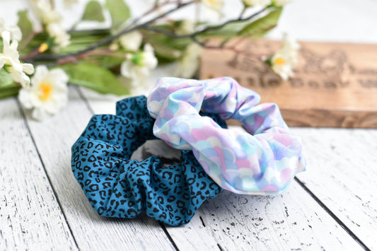Kona Royal Leopard Scrunchie