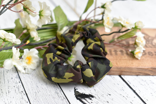 Courage Camo Scrunchie