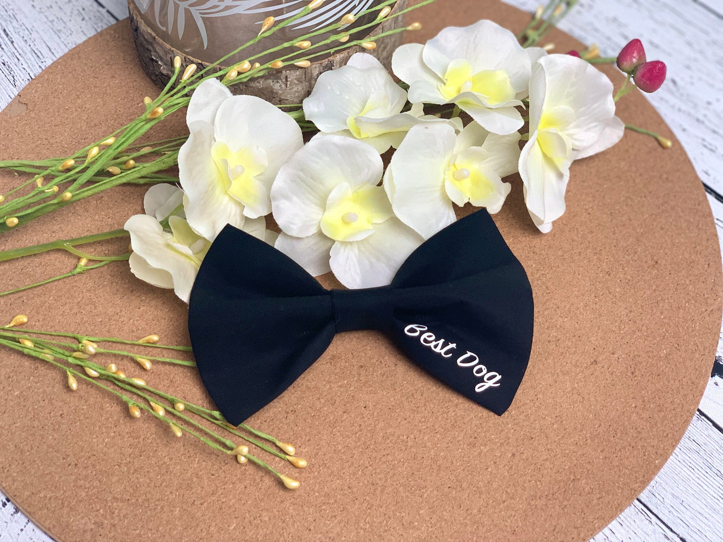 Wedding Best Dog Bow Tie