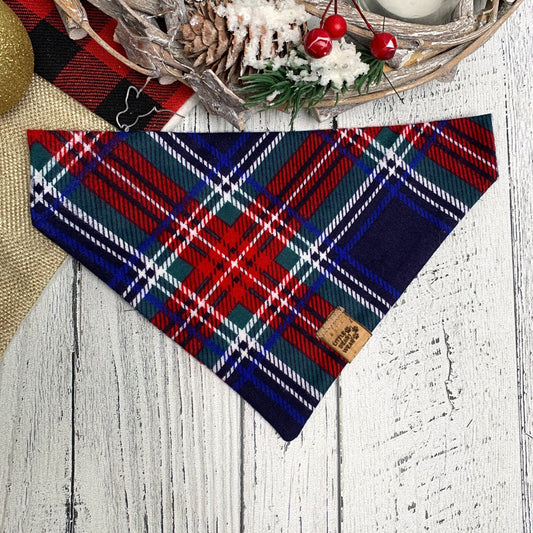 Sam Snowy Plaid Bandana