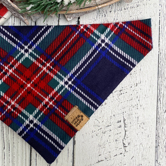 Sam Snowy Plaid Bandana