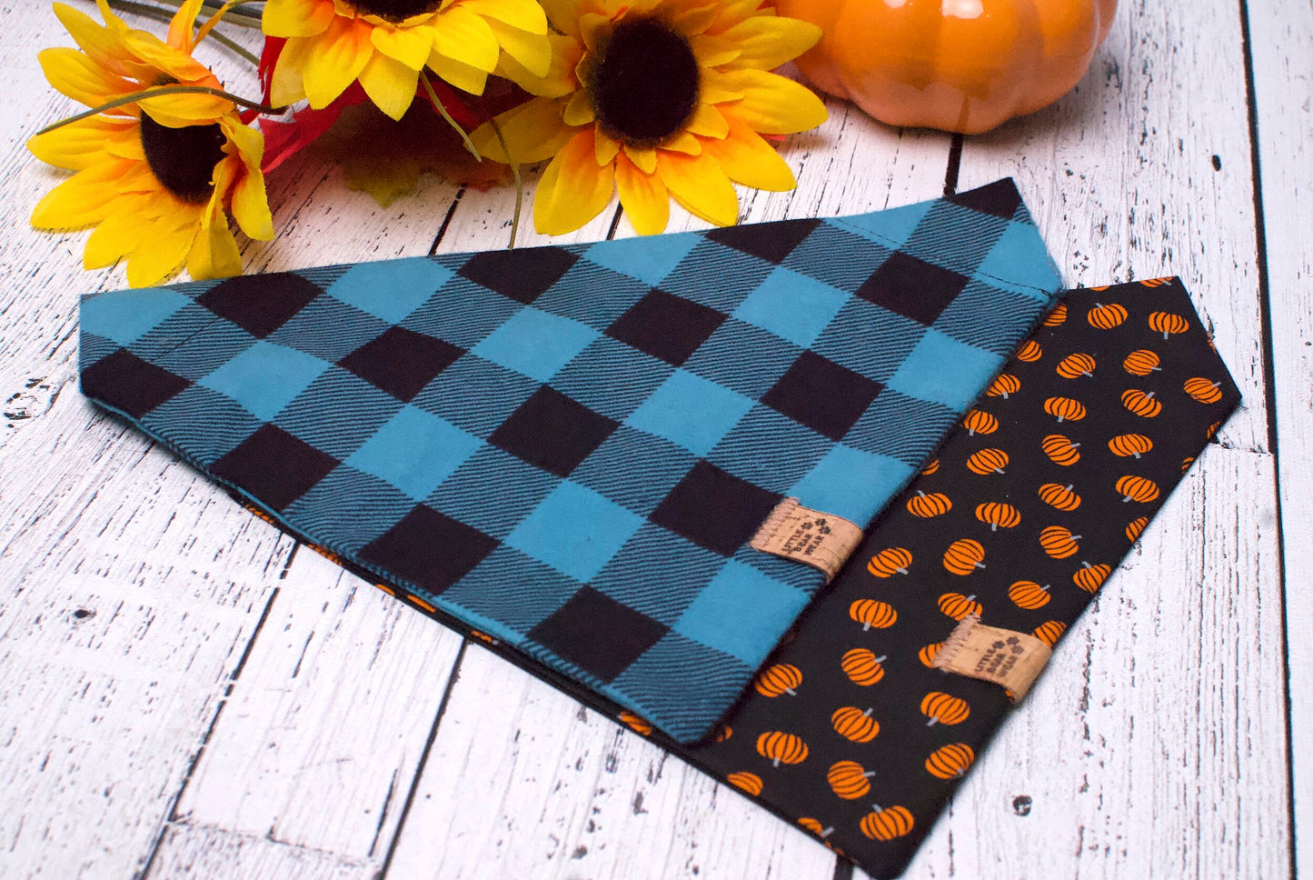 Timber Teal Plaid Bandana