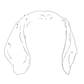 Digital Single Ear Outline Portrait
